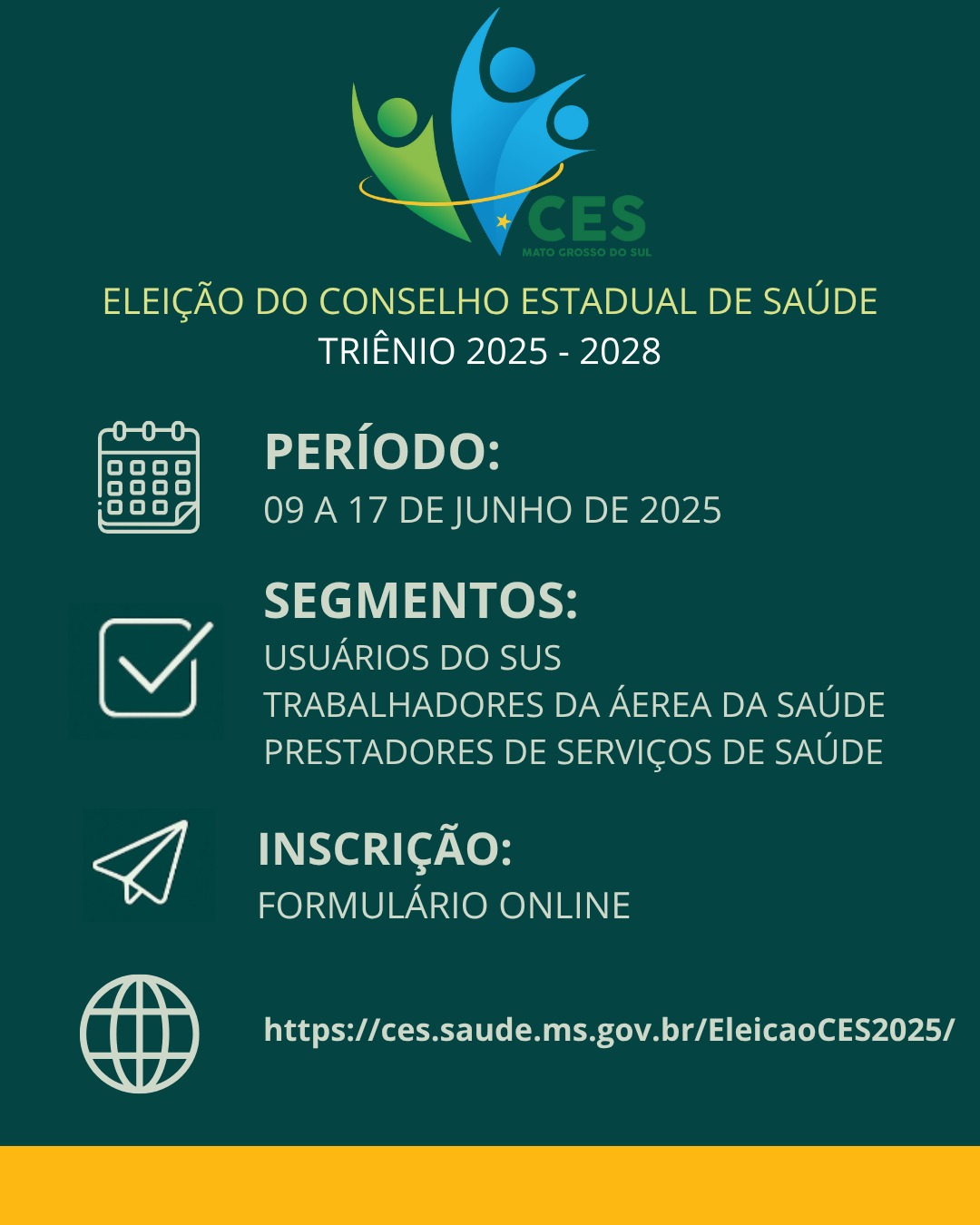 CES/MS abre processo eleitoral para o triênio 2025–2028