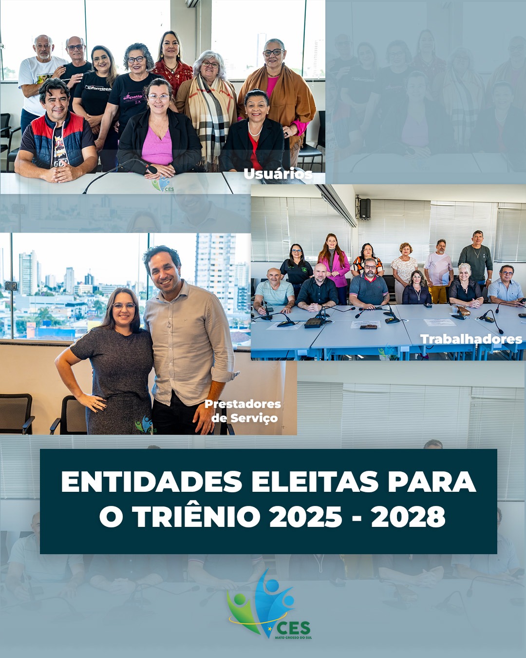 CES/MS publica resultado das entidades eleitas para o triênio 2025–2028