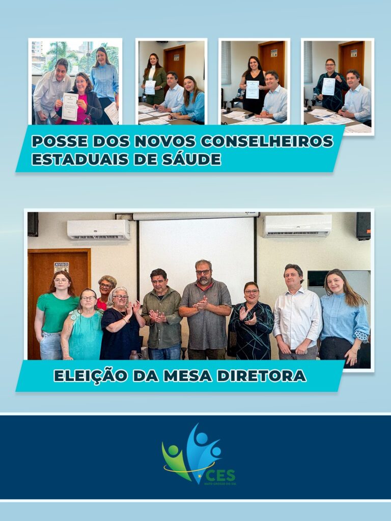 Novos Conselheiros Estaduais de Saúde tomam posse em Campo Grande